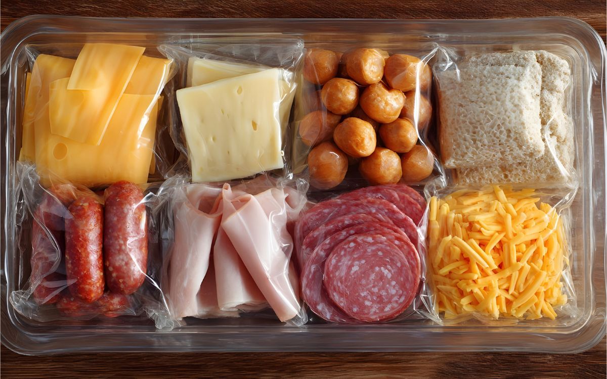 alimentos envasados con máquinas de embalaje